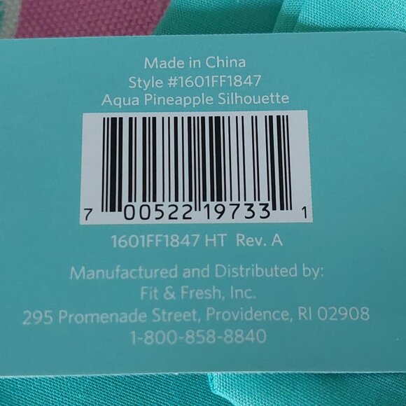 New in Pkg Fit & Fresh Maui Pineapple Insulated Large Cooler Tote Bag - Picture 5 of 16